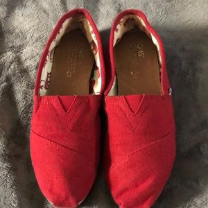 TOMS canvas slip-on shoes